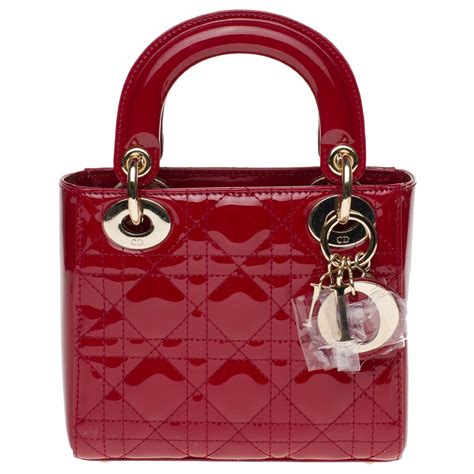 lady dior dark red|lady dior mini red.